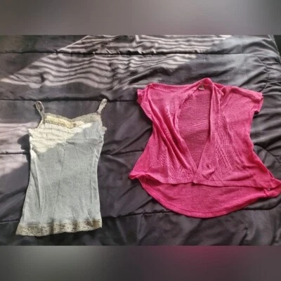 niña 10 cami con top superpuesto frontal abierto rosa Foto 1 de 3