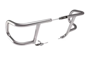 Royal Enfield silver airfly evo engine guards and backrest for classic 650 - Zdjęcie 1 z 2