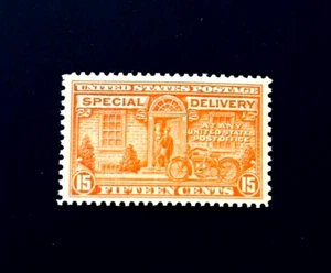 US Stamp - 1927 Special Delivery Motorcycle 15c Sn E16 Mint OG NH  r61 FRESH - Picture 1 of 2