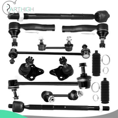 12x Front Tie Rod End Ball Joint Sway Bar Suspension For 2001-2005 Toyota RAV4 - Image 1 of 4