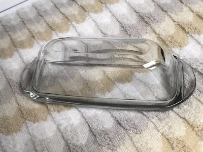 Tablecraft ? Clear Glass Butter Dish - Image 1 of 3