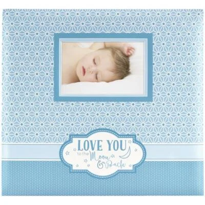 MBI Expressions Post Bound Album W/Window 12"X12" - Love You to the Moon and Bac - image 1 of 2