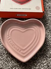 Le Creuset heart shaped spoon rest - Shell Pink, New Boxed
