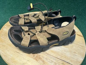 Keen Sarasota Sandals Womens 8 Brown Leather Hiking Trail Open Toe Strappy Ankle - Picture 1 of 7