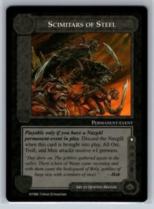Scimitars of Steel casi nuevo limitado Dark Minions Middle Earth CCG LoTR - Imagen 1 de 1