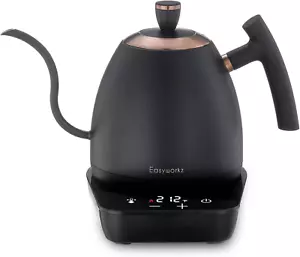 Electric Gooseneck Pour over Coffee Kettle, Stainless Steel Hand Drip Tea Pot 27 - Picture 1 of 9