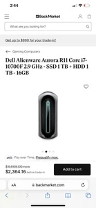 Alienware Aurora R11 10th Gen Intel Core i9 10900KF 10-Core, RTX 3080 - Picture 1 of 2