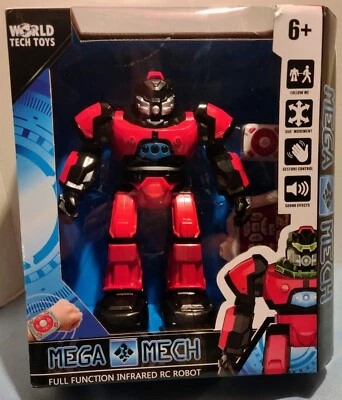WORLD TECH TOYS MEGA MECH FULL FUNCTION IR RC ROBOT, NIB, Hard To Find In Stock - Image 1 of 4