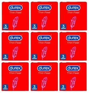 Durex Invisible Thin feel Ultra Thin Extra Sensitive Condoms X 3 6 12 24 36 48 - Picture 1 of 8