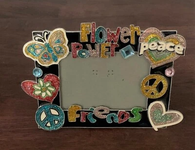 Marco de fotos MCS FLOWER POWER FRIENDS corazón brillante/pieza/mariposa  Foto 1 de 2