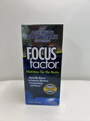 Comprimidos de suplemento dietético FocusFactor Nutrition For The Brain 60 unidades Foto 1 de 4