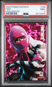 2020 Panini Fortnite Cracked ICE #169 TEEF PSA 9 USA Print - Picture 1 of 2