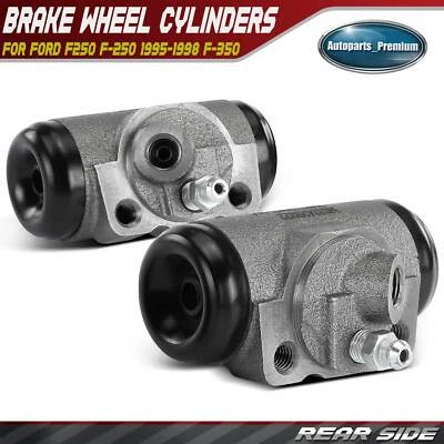 Cilindros de rueda de freno de tambor trasero izquierdo y derecho 2 piezas para Ford F-250 1995-1998 Foto 1 de 4
