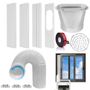 Portable Air Conditioner Window Vent Kit with 5.9” Exhaust Hose,Universal - Picture 1 of 7