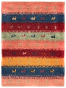 Alfombra persa anudada a mano Gabbeh 128x96 cm-nómada, oriental, fina, alfombra, alfombra - Imagen 1 de 7