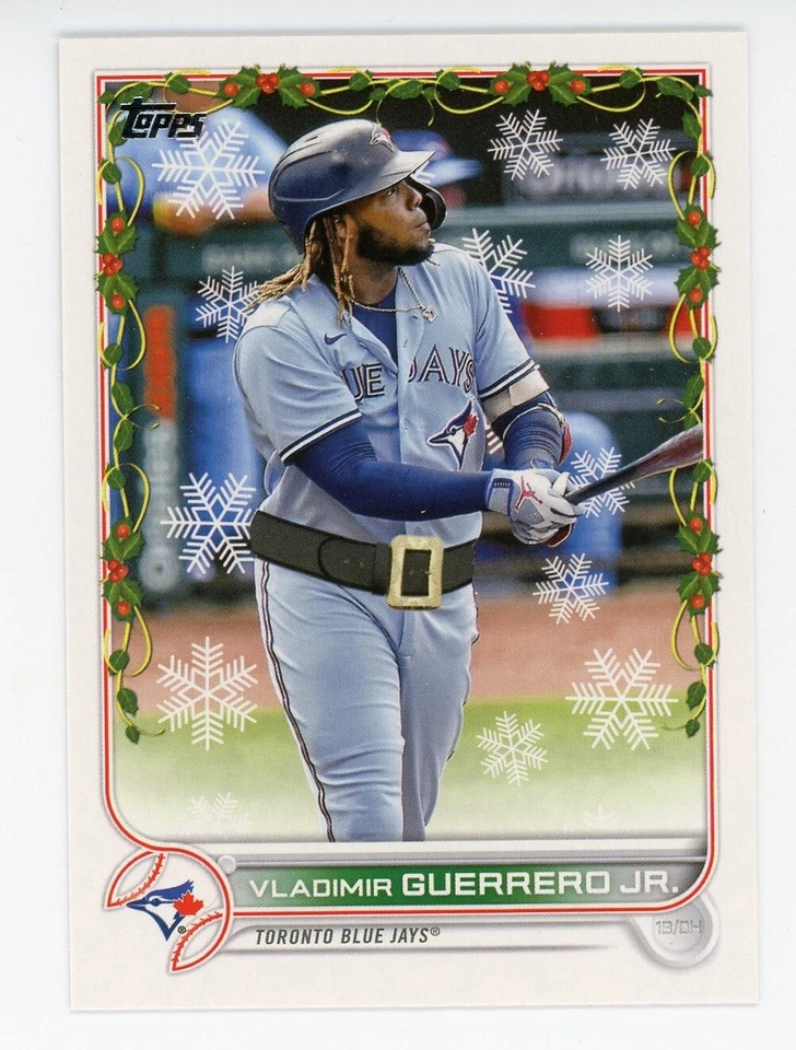 2022 Topps Holiday Variation Rare SANTA BELT  (820) #10 VLADIMIR GUERRERO JR - Image 1 of 1