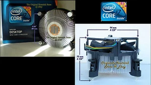 Intel Core i7 Heatsink CPU Cooler Fan for  i7-950 3.06 GHZ Socket LGA1366 - New - Picture 1 of 5