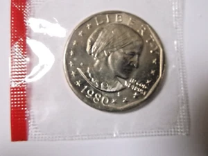 1980 S Susan B. Anthony Dollar, In cellophane Mint State - Picture 1 of 3