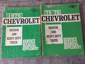 1976 & 75-76 Chevrolet Medium & Heavy Duty Truck Werkstatthandbuch Ergänzungen - Bild 1 von 12