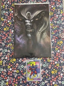 GIANT SIZE X-MEN MAGNETO 1 LUCIO PARRILLO VIRGIN VARIANT marvel universe II card - Picture 1 of 4