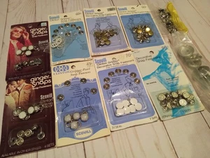 Lot Vintage Pearl Snaps Lot Scovill Western Shirt Snaps Horseshoe Western Snaps - Picture 1 of 4