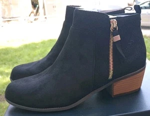 Botines Dr Scholls para mujer talla 8M negros cremallera lateral tacón bloque NUEVOS EN CAJA - Imagen 1 de 24