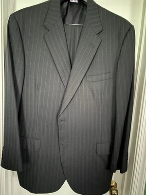 Oxxford 48R Gibbons 2pc 2btn Blue Suit Surgeon Cuffs Super 100s Handmade READ! - Image 1 of 4