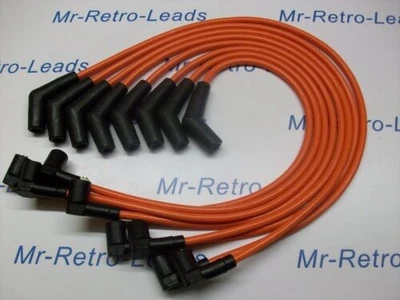 ORANGE 8MM IGNITION LEADS FIT RANGE ROVER 3.9 4.0 4.6 DISCOVERY 4.0 M4 PIN TYPE - Image 1 of 4