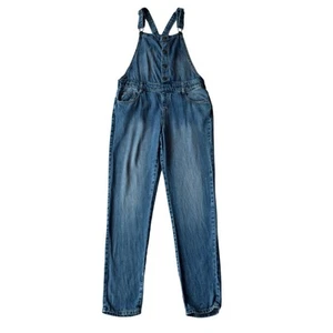 Cat & Jack Medium Wash Denim Overalls Size XL 14/16 - Picture 1 of 8