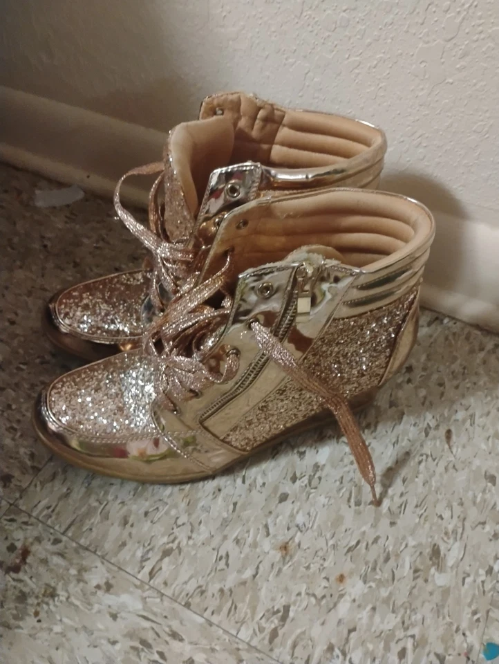 tacones cuña forever cobre brillo Foto 1 de 1