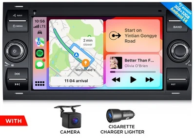 Android Auto 14 7" Autoradio GPS Navi CarPlay BT Für Ford Transit Connect Galaxy - Bild 1 von 4