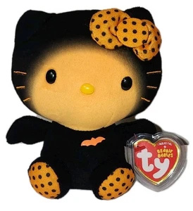 Ty Beanie Baby 2014 HELLO KITTY HALLOWEEN BAT Costume MWMTs Plush Stuffed Toy - Picture 1 of 8