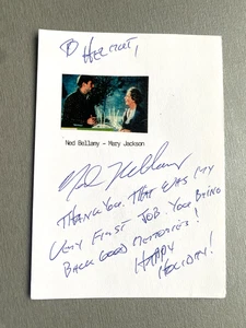NED BELLAMY "Terminator" original signed Briefkarte 10x15 Autogramm - Picture 1 of 1