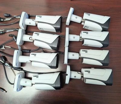 Lorex 4K MPX Bullet Camera with Audio with Plug In Adapters (8 Cameras) - Image 1 of 4