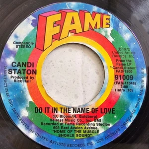 Candi Staton (e) Do It In The Name Of Love - Rare 1972 US Soul 7" - Bild 1 von 4