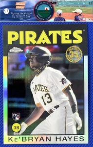 Ke'Bryan Hayes 2021 Topps Chrome '86 35th Anniv #86BC-16 Pittsburgh Pirates RC - Picture 1 of 2