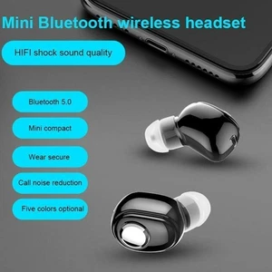 Wireless Bluetooth Earbuds In-Ear Stereo Kopfhörer Headset Headphones Single BK@ - Bild 1 von 15