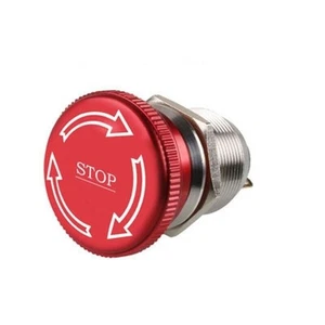 Stop Switch AC250V Button Cut Off Device Equipment IP65 Latching Metal - Picture 1 of 9
