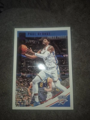 2018-2019 panini donruss basketball purple press proof paul George no 117 - Image 1 of 2