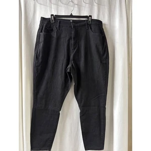 SONOMA Goods For Life Black Denim Straight Leg Pants Women's Size 16W - Picture 1 of 3