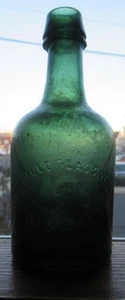 Green Dyottville Glass Works Philadelphia Iron Pontil Early Porter Ale botella 2 - Imagen 1 de 10