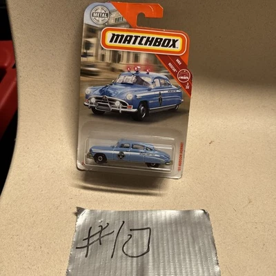 Matchbox Blue '51 Hudson Hornet Police Car MBX Rescue 3/20 (2018)  1/64 Die Cast - Image 1 of 4