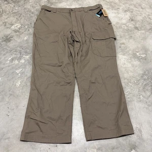 Duluth Trading Co Pants Men's 42x30 Brown Flex Fire Hose Standard Fit Cargo Work - Picture 1 of 9