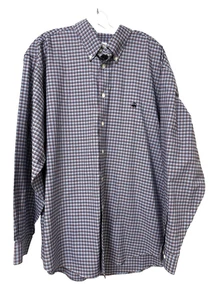 Brooks Brothers XL Hemd Langarm kariert blau marine rot weiß Button Down Kragen - Bild 1 von 4
