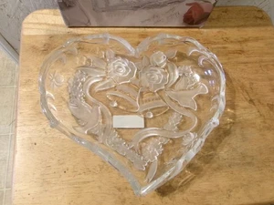 Mikasa Special Moments Kristall Herz Serviertablett 10 1/2" - Bild 1 von 4