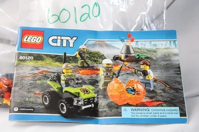 LEGO CITY (60120): Volcano Starter Set, Used, 100% Complete W/Manual, No Box - Image 1 of 4