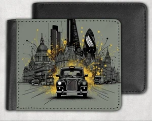 Cool men’s London cab Wallet Gift vegan - Picture 1 of 2