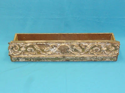 PANEL DE MADERA TALLADA PAN DE ORO ARQUITECTÓNICO COLONIAL ESPAÑOL ANTIGUO CONV. PLANTADORA Foto 1 de 4