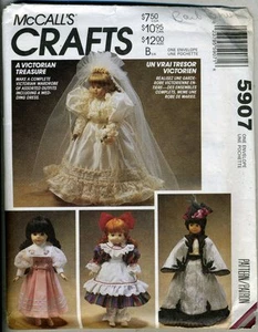 Victorian Wedding Wardrobe - McCall's Pattern for 13", 14", and 16" Dolls - 1992 - Picture 1 of 1