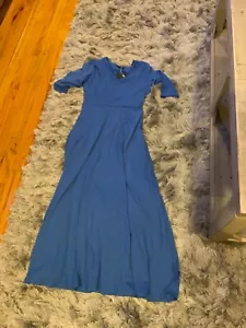 Womens Luxveer dress size Small blue 3/4 sleeves new w/tags - Picture 1 of 3